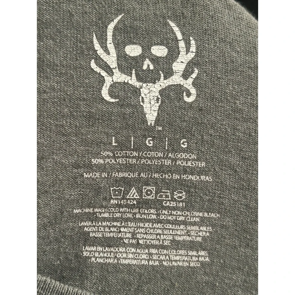 The Bone Collector‎ T-shirt Men's Size Large Green Short Sleeve